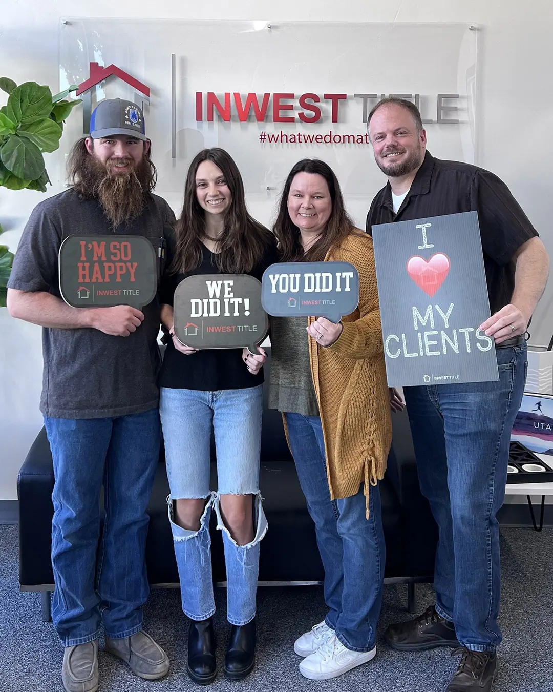 Scott Buehler with Brittany and Cole, Cedar City clients